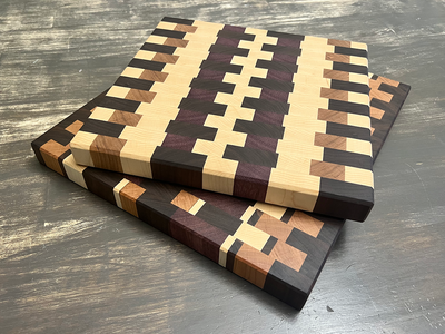 Stacked cutting boards