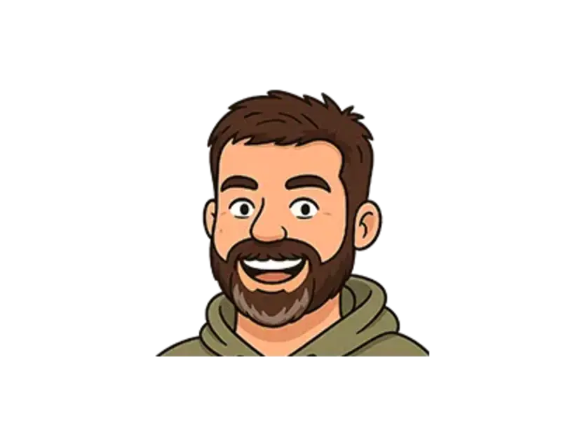 Cartoon of a man's head